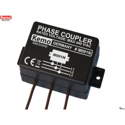 Three-phase coupler for powerline homeplug networks conveyed waves up to 650 Mbit / s
