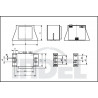 Transformador encapsulado con terminales 230V 24V 105VA TMBZ 100 / 002M