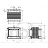 Open construction transformer with terminals 230V 24V 100VA TMB 100 / 002M / 1