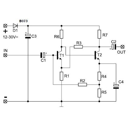 KIT de preamplificador, súper banda ancha universal 10 Hz - 150 kHz 12V CC