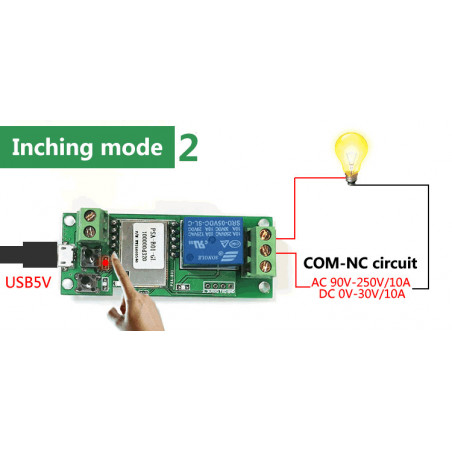 Sonoff Wireless Relay 5-12V Impuls Bistabiler monostabiler Relaisschalter