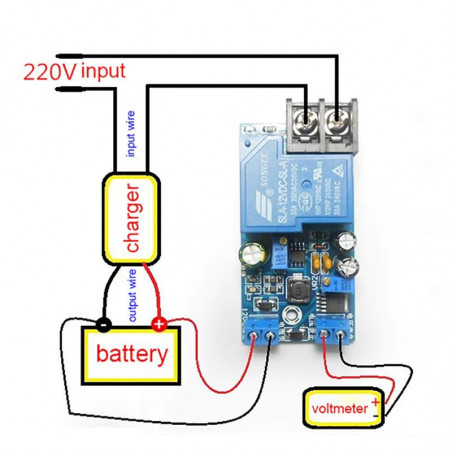 Battery charger protection switch 12V automatic charging control