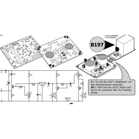 Einstellbarer Ultraschall-Näherungssensor KIT 10–80 cm 9-12 V DC