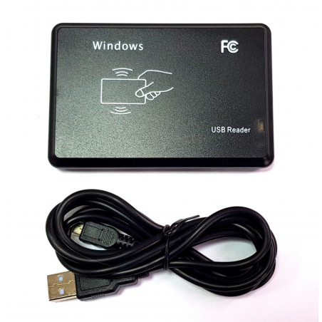 Lecteur d'identification RFID EM4100 Émulation de clavier USB HID 125 kHz sans pilote Windows Linux