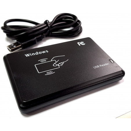 Lecteur d'identification RFID EM4100 Émulation de clavier USB HID 125 kHz sans pilote Windows Linux