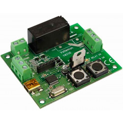Universal programmable TIMER 12V DC relay output 250V 8A with USB PC interface