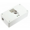 Awning and rolling shutter control unit with rain and wind sensor included