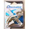 Electraline 60747 Supporti tubo Collare, Diametro 25 mm, Bianco Confezione 12pz