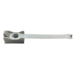 Electraline Supports de tube de collier, diamètre 25 mm, emballage blanc 12pcs