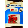 ELECTRALINE Red Eyelet Terminal Package Pieces 10 Mm. 5.3