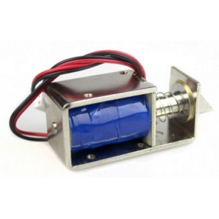 MINI CERRADURA ELÉCTRICA para ventana francesa con estructura metálica solenoide 12 VDC