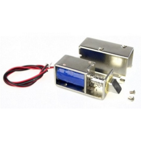 MINI CERRADURA ELÉCTRICA para ventana francesa con estructura metálica solenoide 12 VDC
