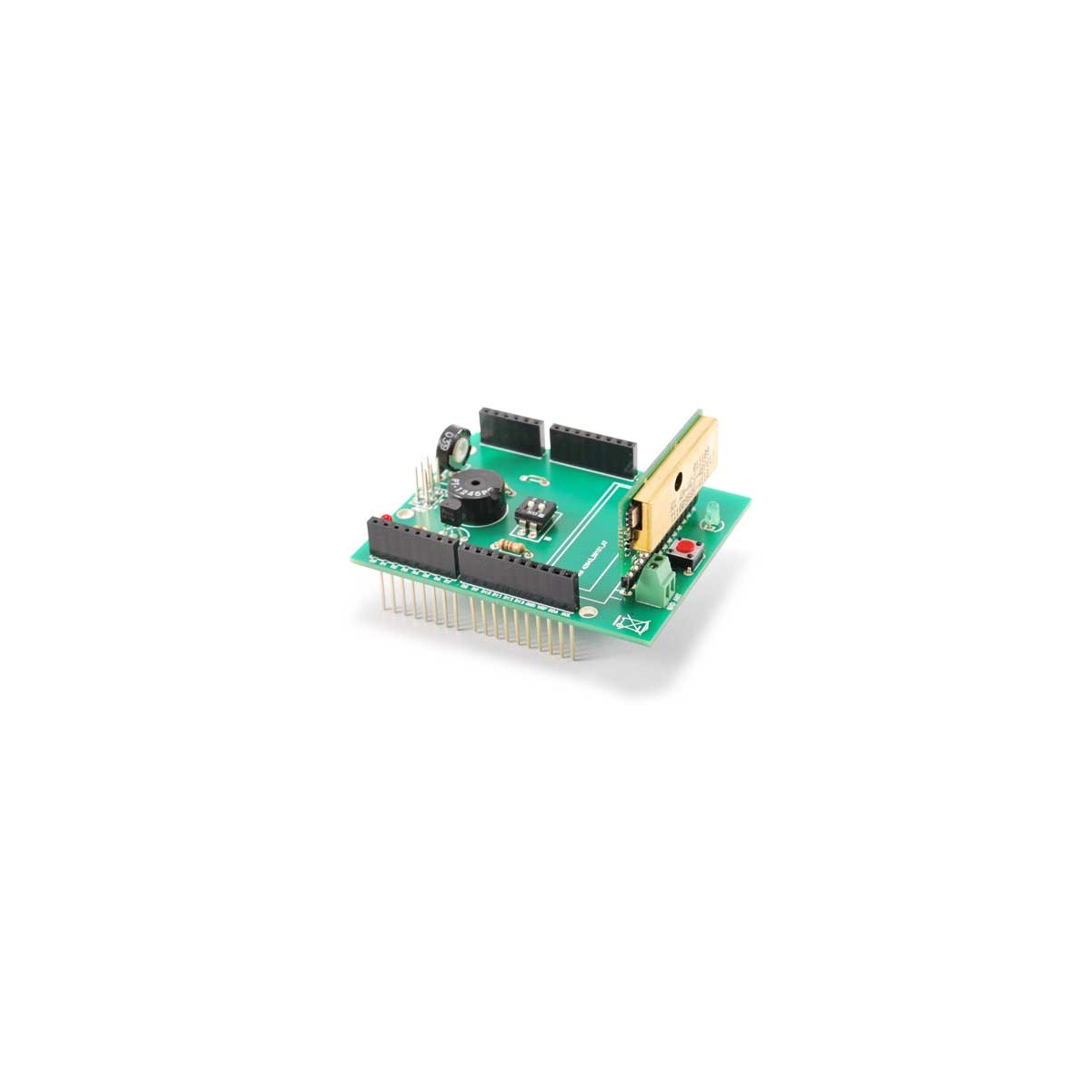 Arduino shield wireless radio control with 12 CH HCS remote control