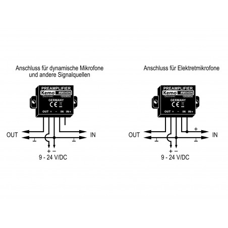 Amplificatore audio 12W universale di potenza Plug & Play 6-16V DC