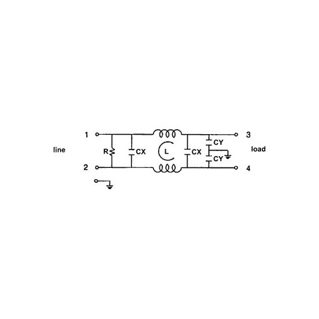 Filtro de red antiinterferencias EMI para dispositivos eléctricos electrónicos de 250V 15A