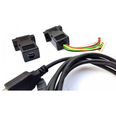 Local configuration VUP cable via USB for IP COM TellSystem modules