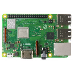 Raspberry Pi 3 Modell B + 64-Bit-Quad-Core 1 GB RAM WiFi AC Gigabit-Ethernet-Computer