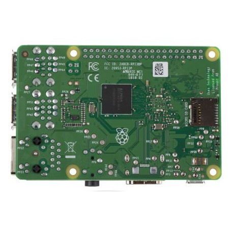 Raspberry Pi 3 Modell B + 64-Bit-Quad-Core 1 GB RAM WiFi AC Gigabit-Ethernet-Computer