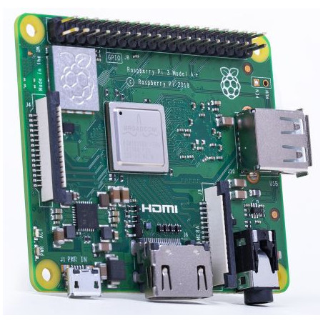 Raspberry Pi 3 Modelo A + 64bit quad core 512MB RAM WiFi AC computadora