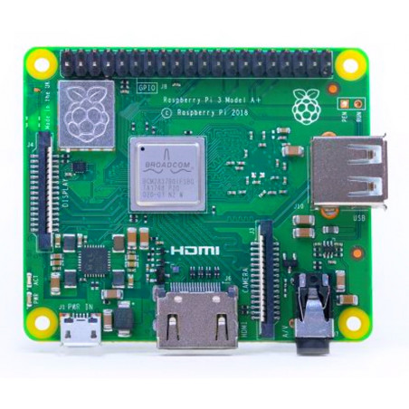 Raspberry Pi 3 Modelo A + 64bit quad core 512MB RAM WiFi AC computadora