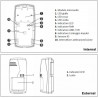 Sensore volumetrico movimento PIR MW IR pet immune tripla tecnologia con snodo