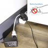 Mini Space Saving Extension Kleiner Stecker 10A Kabel 20 cm Weiß Electraline 46005