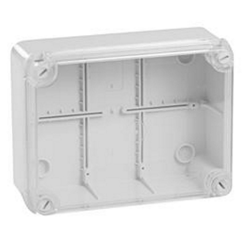 Junction box with transparent cover 190x140x70 IP56