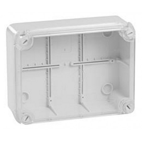 Junction box with transparent cover 190x140x70 IP56
