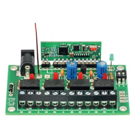 KIT RECEPTOR INALÁMBRICO LORA DE 4 CANALES DE LARGO ALCANCE, Alcance 8 km