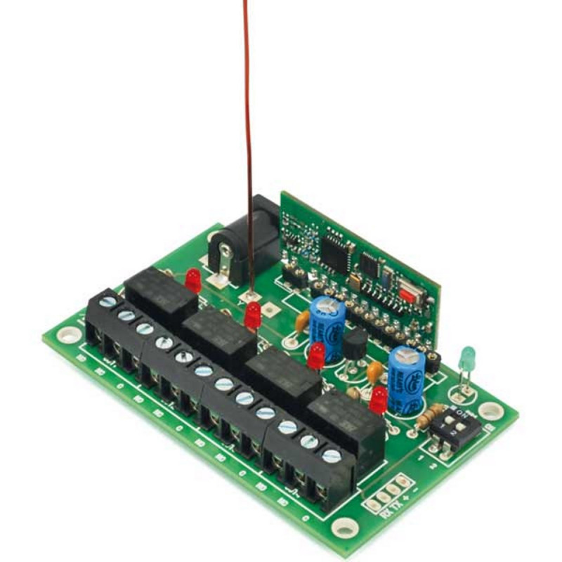 KIT RECEPTOR INALÁMBRICO LORA DE 4 CANALES DE LARGO ALCANCE, Alcance 8 km