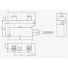 DC 100A power lockout relay, 12V bistable coil ON and OFF inputs