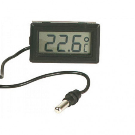 Thermomètre numérique à panneau avec batterie -50 ° C + 110 ° C sonde