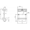 DIN rail hook in metal 45mm rear Switching power supplies in metal case