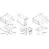 Metal support 11cm shelf for switching power supplies in metal case