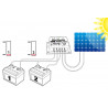 Regolatore di carica solare doppio per pannelli fotovoltaici 12V 16A