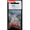 Pack de 50 LED Ø 3 mm rouge