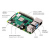Raspberry Pi 4 Model B 2G BCM2711 Quad Core A72 ARM v8 WiFi Bt LAN micro HDMI 4K 60