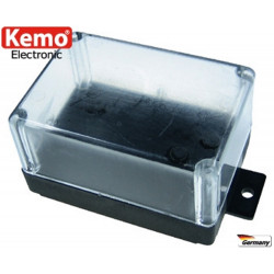 Case container box transparent lid 72 x 50 x 40 mm with attachments