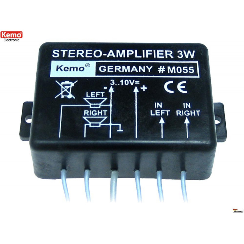 Compact 40W Audio Power Amplifier 4 - 8 Ohm 6-16V DC