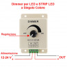 Dimmer per Strip LED singolo colore 12 / 24V DC 8A