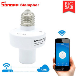 Sonoff Slampher 433 MHz RF Smart WiFi E27 light control pass-through lamp holder
