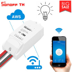 Sonoff TH10 TH16 Interruptor Wifi 10A 16A 250V + entrada para sensor de habitación