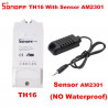 Sonoff TH16 Interruttore WiFi 16A 250V + sensore temp hum AM2301