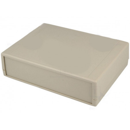 Console case container with panel 190 x 140 x 50mm ABS gray IP43