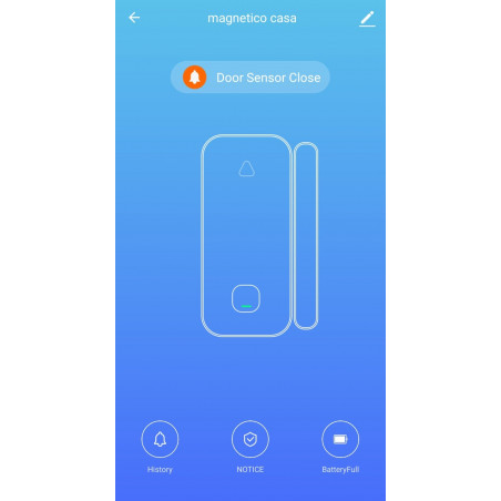 Capteur magnétique de porte de fenêtre intelligente WiFi Amazon Alexa, Google Home, IFTTT