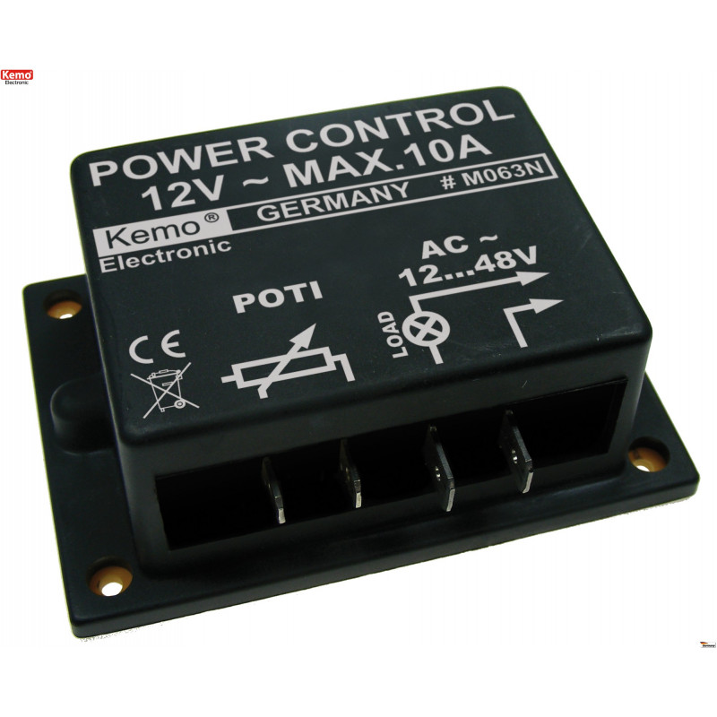CONTROL DE POTENCIA 12V AC 10A para motores, calentadores y transformadores