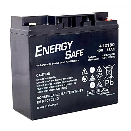 AGM VLRA 12V 18Ah sealed rechargeable lead acid battery for cyclic and standby use
