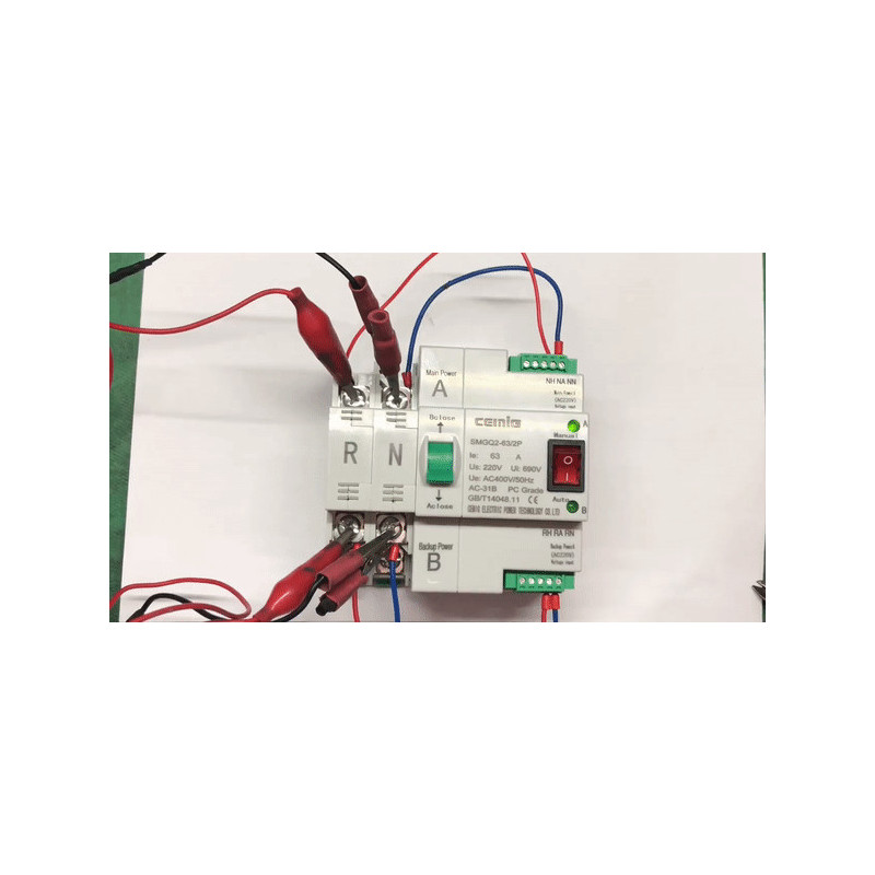 Automatic ATS switch dual power transfer 32A 230V AC 2P