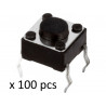 Microcommutatore microswitch TACT SPST-NO 2 Posizioni  0,05A/12VDC THT