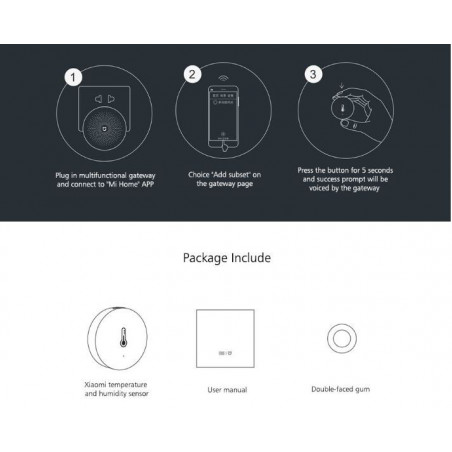 Mi Smart Home Temperature + Humidity ZigBee a batteria per sistema MI Smart Home